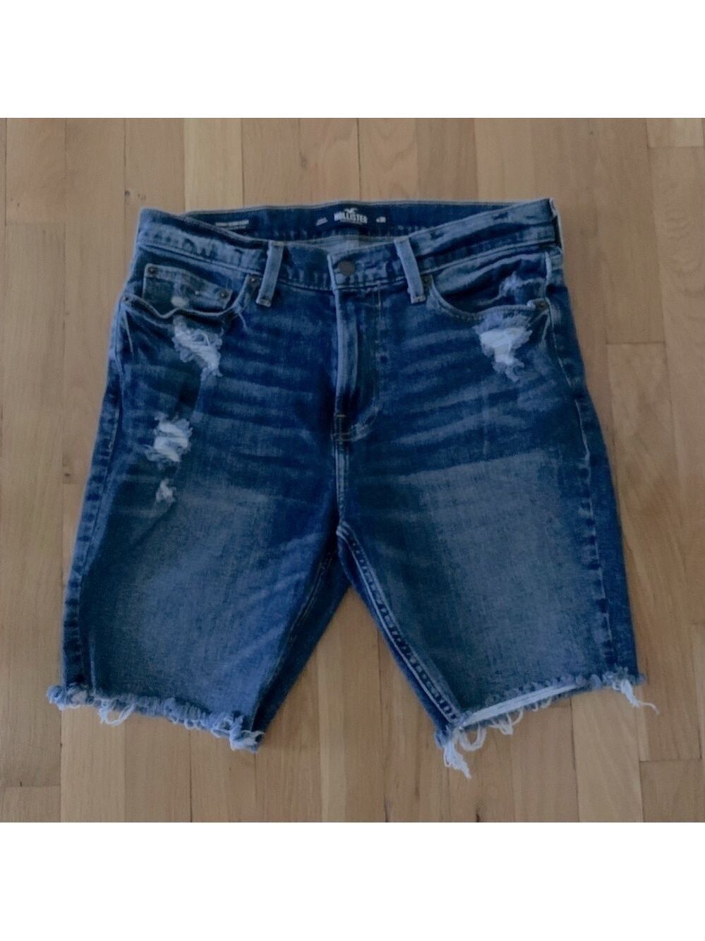 Hollister Skinny Denim Epic Flex Distressed Shorts